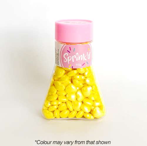 Sprink'd Sprinkles - Hearts Yellow